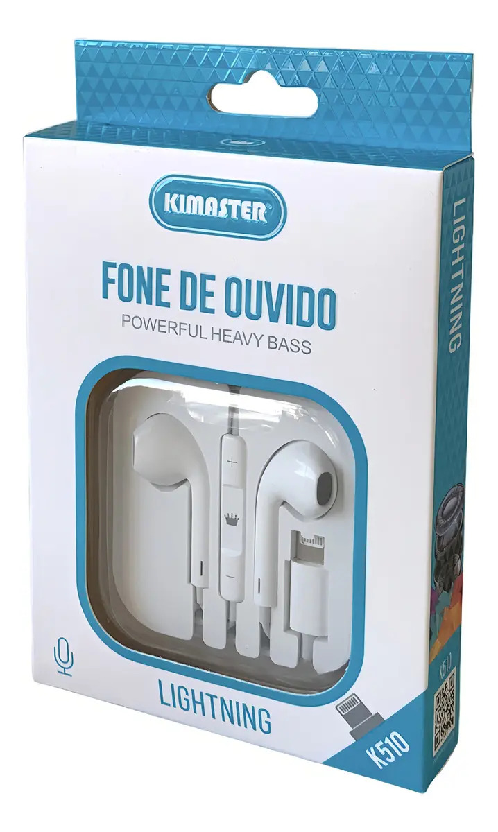 FONE C/ MICROFONE LIGHTNING K510 - KIMASTER