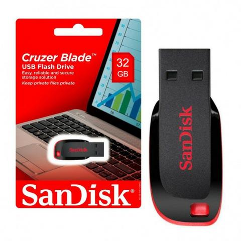 PEN DRIVE 32GB SANDISK CRUZER BLADE