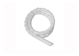 ORGANIZADOR DE CABOS 10MM 1M BRANCO