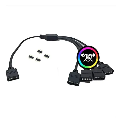 CABO MOLEX RGB 12V 3 PINOS 4X SAIDAS CM-54 DEX