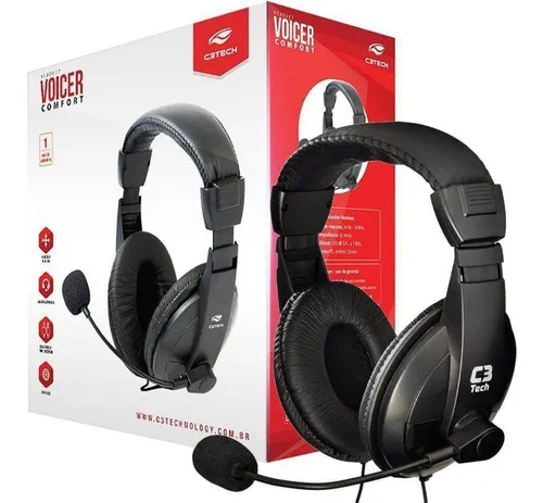 FONE C/ MIC HEADSET VOICER CONFORT P2 C3T PH-60 P