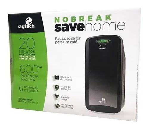 NOBREAK 600VA MONOVOLT 110V RAGTECH DIGITAL - P