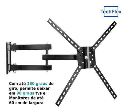 SUPORTE TV TRIARTICULADO 20" A 40"