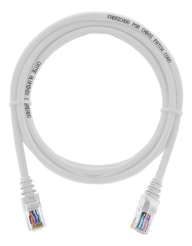 CABO REDE CAT5E 1M CRIMPADO - P