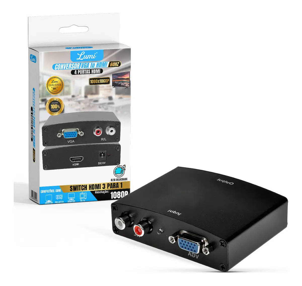 CONVERSOR VGA X HDMI - SHINKA