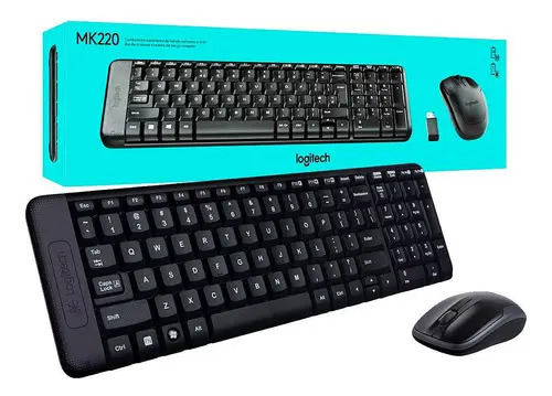 KIT TECLADO E MOUSE WIRELESS LOGITECH MK220 - P