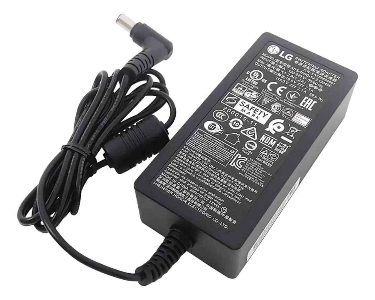 FONTE MONITOR LG 19V 3,42A