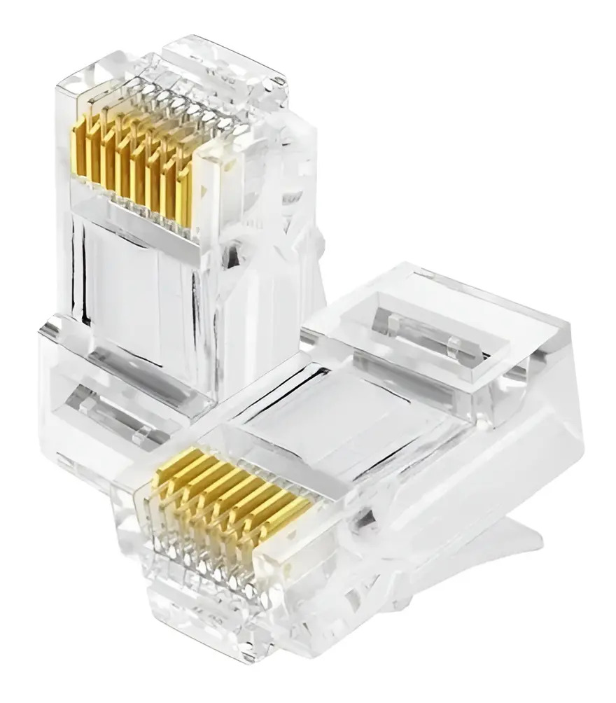 PINO RJ45 VAZADO CAT5/CAT6 C/ 4UN - P