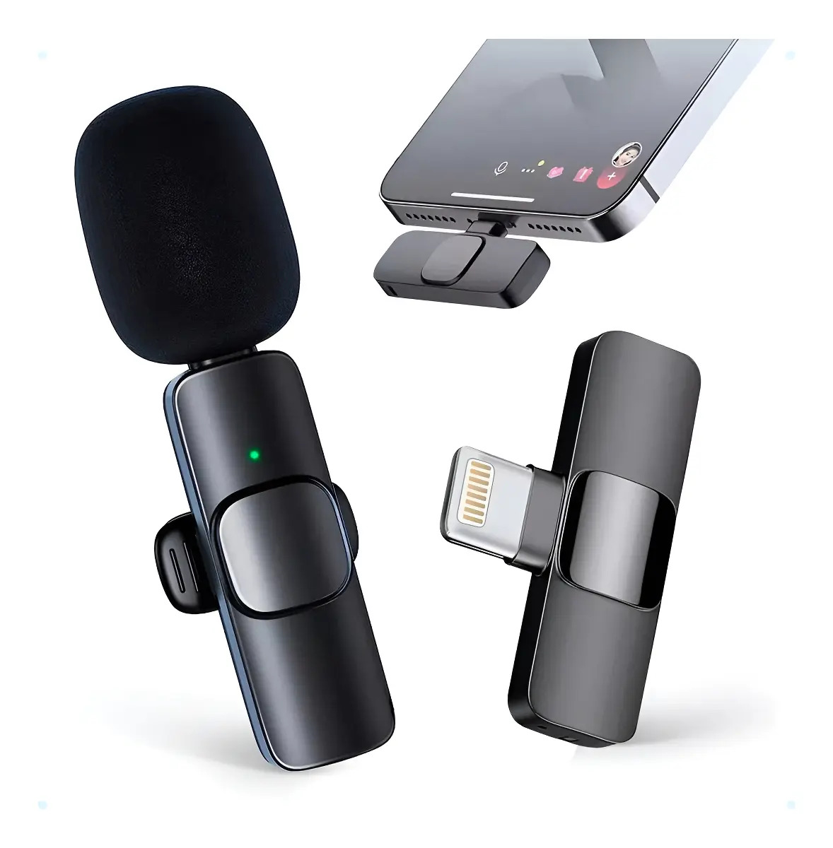 MICROFONE LAPELA S/FIO P/ IPHONE - K9