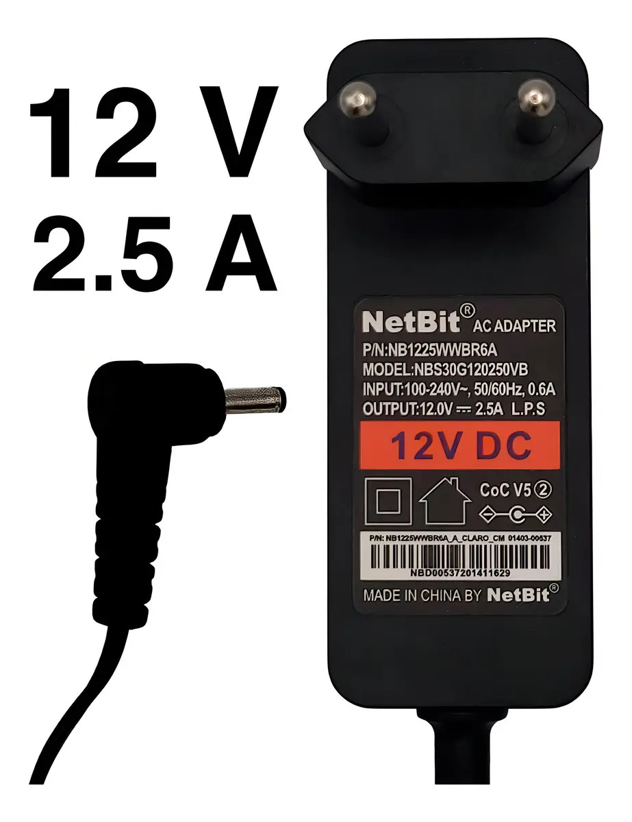 FONTE NOTEBOOK POSITIVO PINO MEDIO 12V 2A