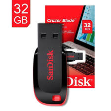 PEN DRIVE 32GB SANDISK CRUZER BLADE - P