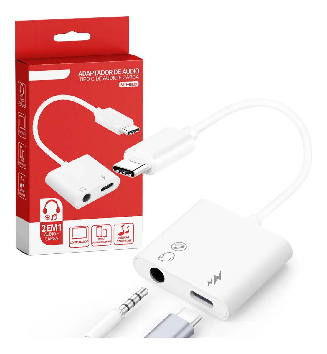 ADAPTADOR TIPO-C P/ P2 FEMEA C/ CHIP
