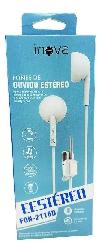 FONE DE OUVIDO TIPO C - FON-9923 INOVA