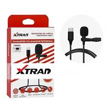 MICROFONE C/ ENTRADA TIPO-C CH0454 - XTRAD