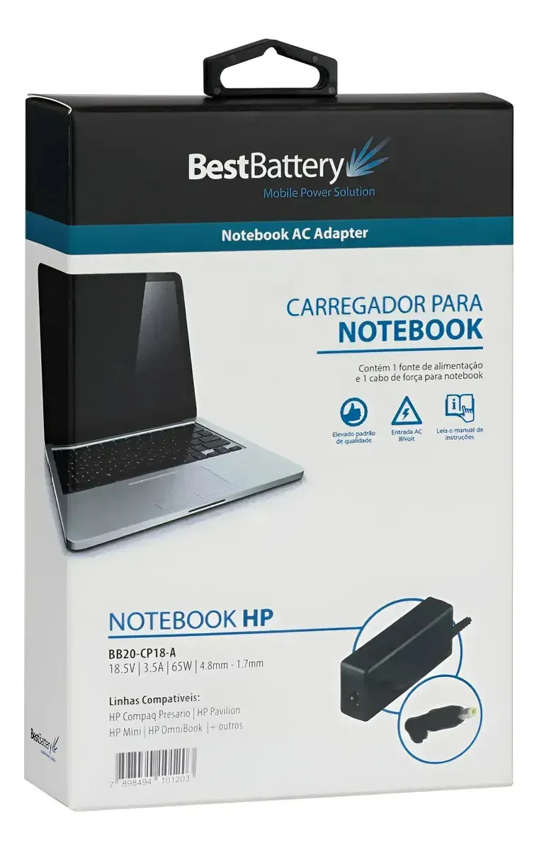 FONTE P/ MINI PC HP 260-G1 18.5V 3.5A