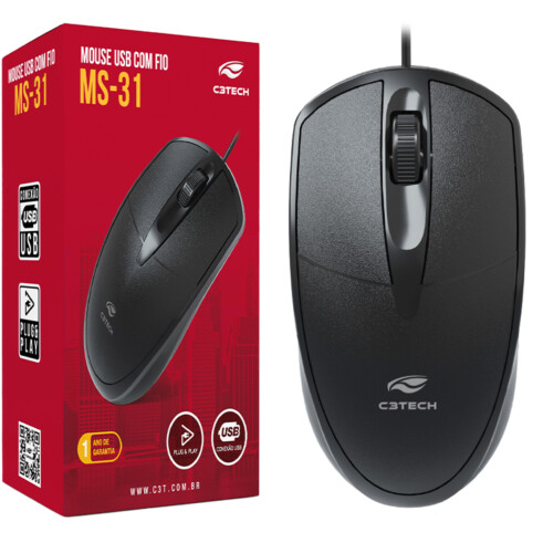 MOUSE USB BASICO MS-31 - C3TECH