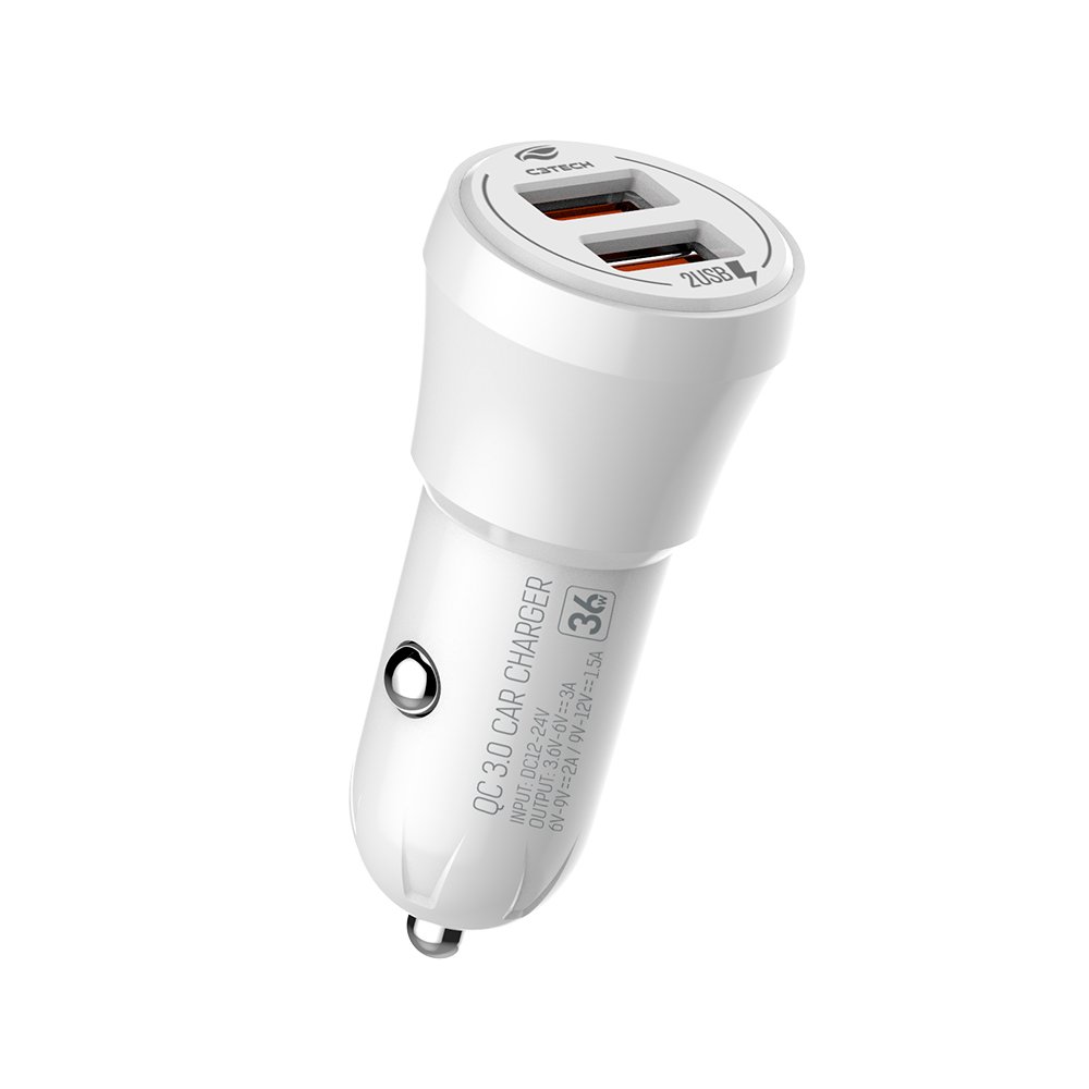 CARREGADOR VEICULAR C/ 2USB INOVA