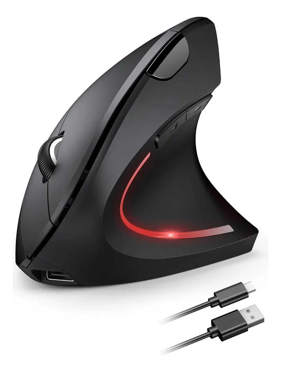 MOUSE ERGONOMICO S/ FIO RECARREGAVEL - LTOMEX