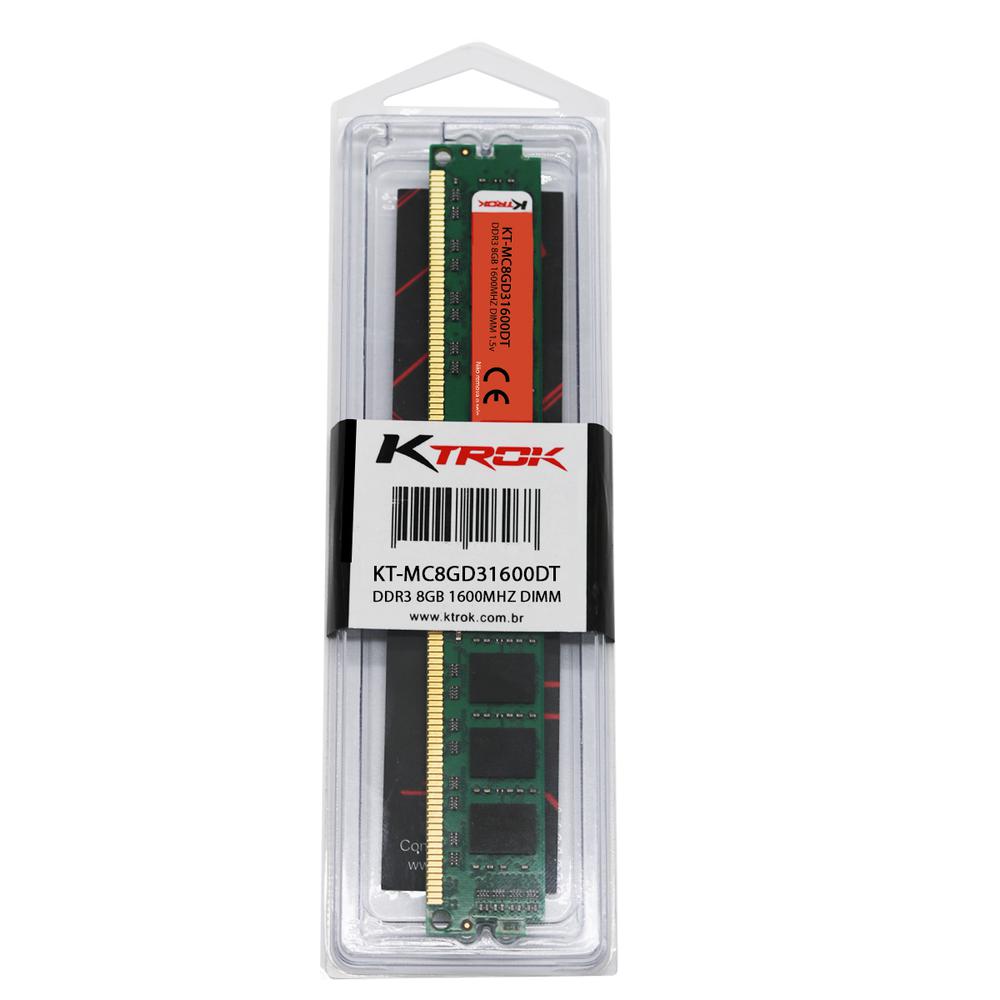 MEMORIA DDR3 8GB 1600MHZ KTROK