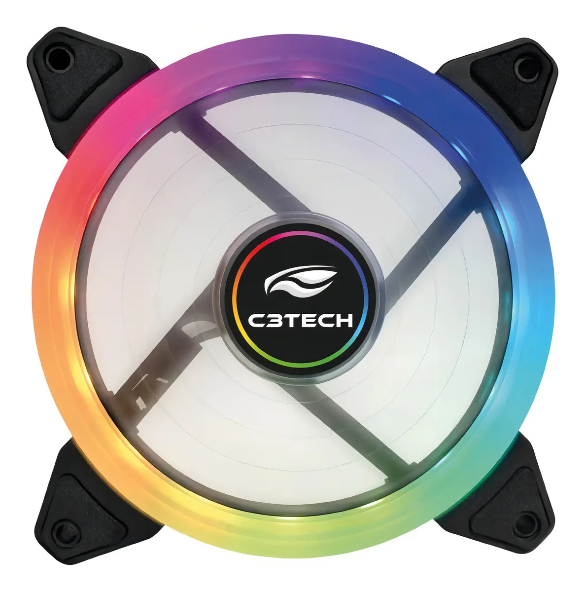COOLER FAN P/ GABINETE 120MM F11-L220RGB - C3TECH